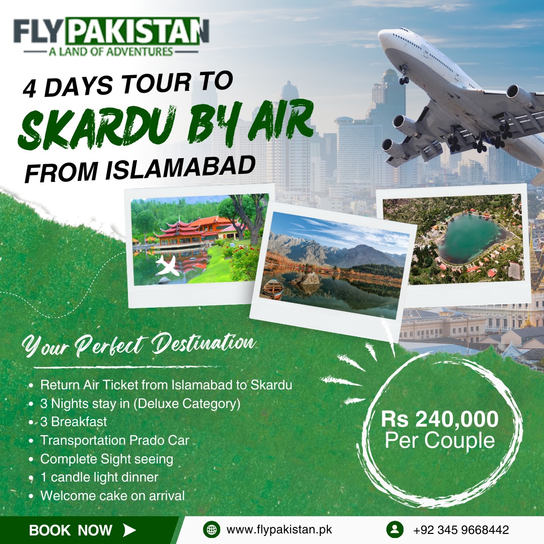 Book Deal 4 Days Tour To Skardu By Air